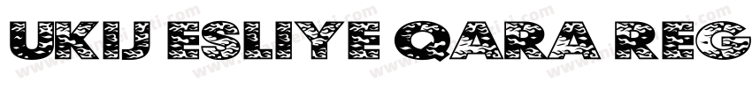 UKIJ Esliye Qara Regular字体转换